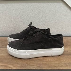 Vince Womens Copley Suede Platform Sneakers